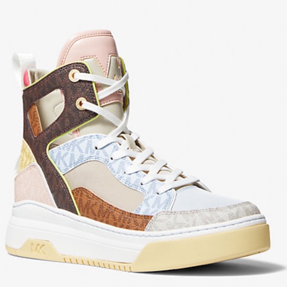 Michael Kors NWT Matson Color block logo High-Top Sneakers - Picture 8 of 8